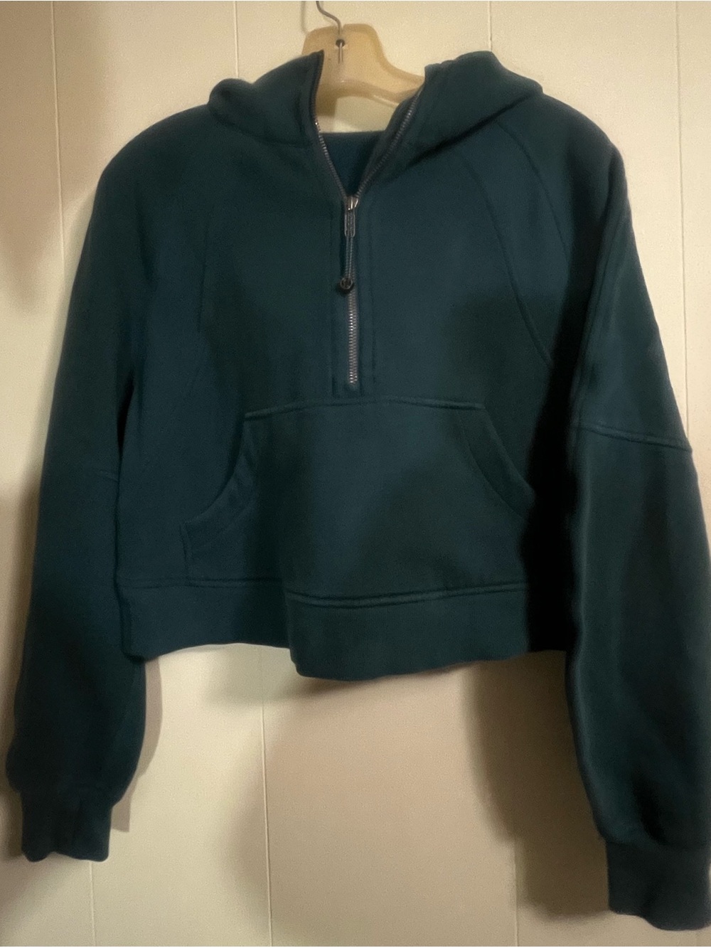Lululemon Scuba Oversized Half Zip Hoodie Women's Size XS/S Green